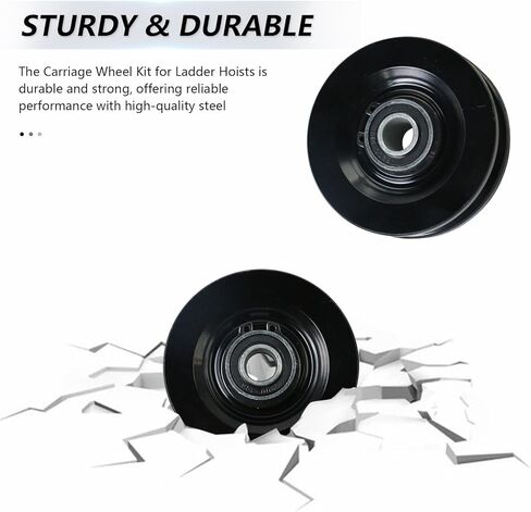 مجموعة عجلات النقل 90040 - عبوتان من قطع غيار رافعة السلم لقطع غيار رافعة السلم TranzSporter TP250 وTP400 in Kuwait