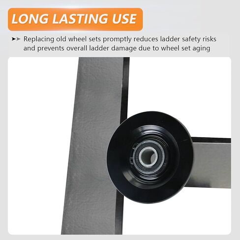 مجموعة عجلات النقل 90040 - عبوتان من قطع غيار رافعة السلم لقطع غيار رافعة السلم TranzSporter TP250 وTP400 in Kuwait