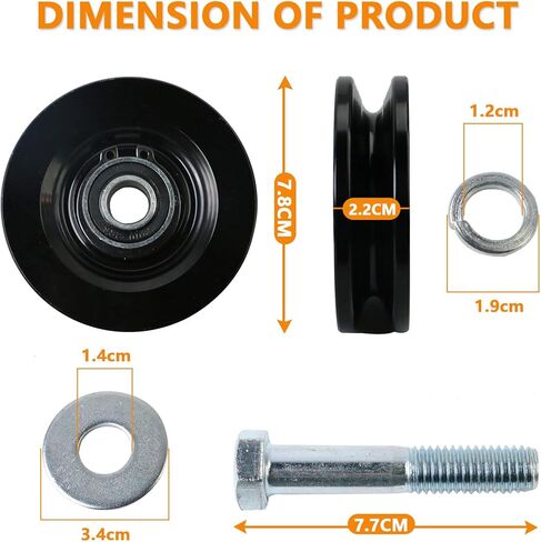 مجموعة عجلات النقل 90040 - عبوتان من قطع غيار رافعة السلم لقطع غيار رافعة السلم TranzSporter TP250 وTP400 in Kuwait