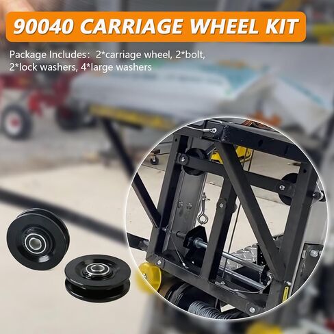 مجموعة عجلات النقل 90040 - عبوتان من قطع غيار رافعة السلم لقطع غيار رافعة السلم TranzSporter TP250 وTP400 in Kuwait