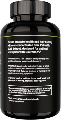 Prime Labs Saw Palmetto for Men - Prostate & Urinary Health Supplement, Hair Loss Support, DHT Blocker - 20:1 High-Potency 350mg of Saw Palmetto Extract per Serving - 90 Capsules / 90-Day Supply in Saudi Arabia