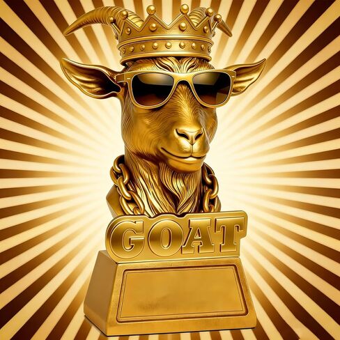Goat Trophy – 6.4" Funny Greatest of All Time Trophy, G.O.A.T Greatest of All Time Trophyfor Fantasy Football Champion, Office MVP, Employee Recognition, Boss & Coworker,Winner & Gag Gifts in Kuwait