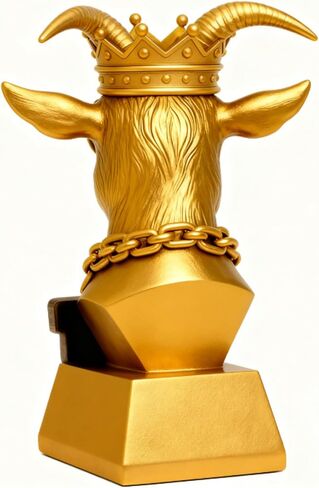 Goat Trophy – 6.4" Funny Greatest of All Time Trophy, G.O.A.T Greatest of All Time Trophyfor Fantasy Football Champion, Office MVP, Employee Recognition, Boss & Coworker,Winner & Gag Gifts in Kuwait