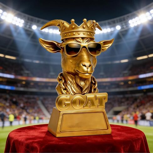 Goat Trophy – 6.4" Funny Greatest of All Time Trophy, G.O.A.T Greatest of All Time Trophyfor Fantasy Football Champion, Office MVP, Employee Recognition, Boss & Coworker,Winner & Gag Gifts in Kuwait