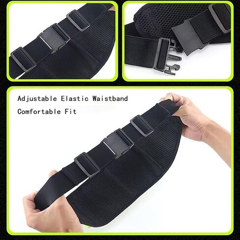 4 Pocket Running Belt for Men & Women, Fanny Pack for All Cell iPhone,Gym, Marathon, Cycling Workout in Saudi Arabia