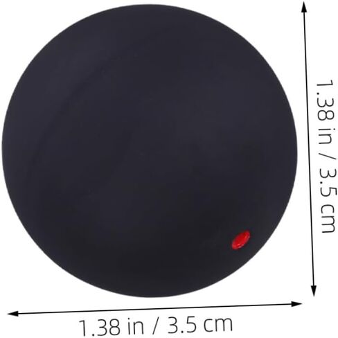 OUNONA Professional Squash Ball 2pcs Single Dot Rubber Elastic Sports Balls for Indoor Training and Hand-Eye Coordination Practice in Saudi Arabia