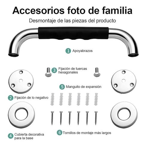مقبض دش Kikumi، مقبض حمام من السيليكون المقاوم للصدأ 304 غير قابل للانزلاق لكبار السن وكبار السن والمعاقين والحوامل in Kuwait