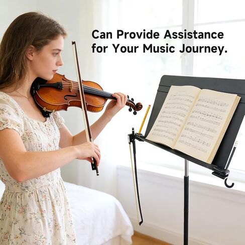 حامل قوس لحامل الموسيقى مع مشبك قلم رصاص - منظم خطاف قابل للطي للكمان والفيولا والتشيلو والباس، وشماعات الكمان in Kuwait