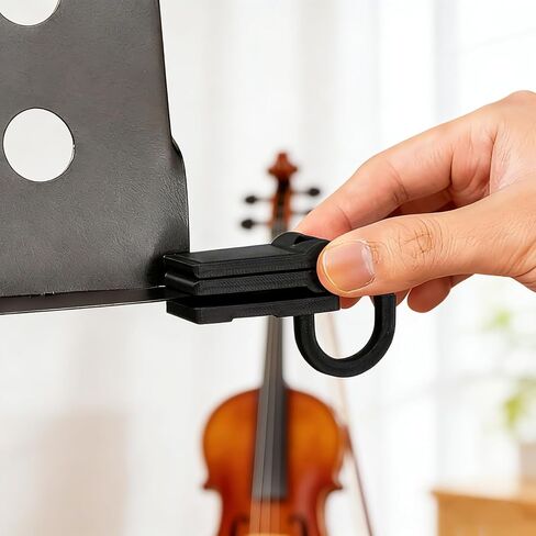 حامل قوس لحامل الموسيقى مع مشبك قلم رصاص - منظم خطاف قابل للطي للكمان والفيولا والتشيلو والباس، وشماعات الكمان in Kuwait