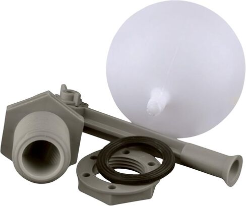 2PCS 3/4 Float Valve for Water Tank Plastic Water Grey Float Valve with Adjustable Arm Automatic Fill for Water Tank Pond, Livestock Waterer in Kuwait