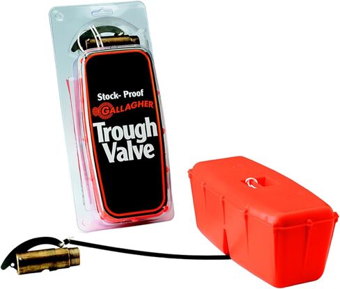 Gallagher 3/4" Brass Float Valve for Livestock Water Tanks | Submersible Trough Valve with Flexible Float Cord | Durable, Corrosion-Resistant Brass | Automatic Water Level Control for Stock Tanks in Kuwait