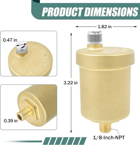 400-4 1/8-Inch-NPT Float Air Hy-Vent, for Most Boiler Air Vent Heating Systems in Kuwait