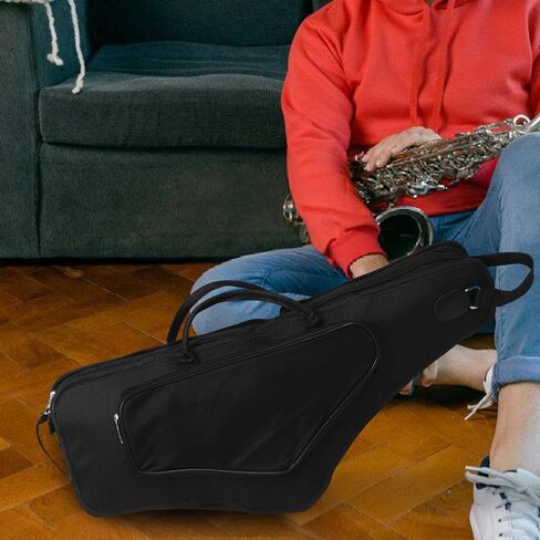 Luxshiny Waterproof Shockproof Alto Saxophone Bag Universal Backpack with Adjustable Sax Strap Lightweight Protective Case for Musicians and Music Instrument Storage in Kuwait