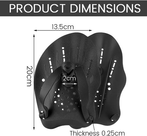 2 pcs Pro Swimming Hand Paddles - Enhance Strength & Speed, Ergonomic Design, Adjustable Straps in Kuwait