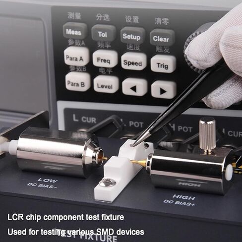 Adjustable Digital Bridge Test Fixture - High Precision LCR/RCL Capacitance Tester for SMT/SMD Components, DC-30MHz Frequency Range, Portable Multi-Meter Tool in Saudi Arabia