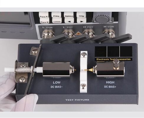 Adjustable Digital Bridge Test Fixture - High Precision LCR/RCL Capacitance Tester for SMT/SMD Components, DC-30MHz Frequency Range, Portable Multi-Meter Tool in Saudi Arabia