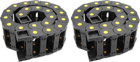 Luomorgo Black 25x57mm/0.98x2.24 inch Cable Wire Carrier Drag Chain Nested R55 1M/39.37 inch Length in Saudi Arabia