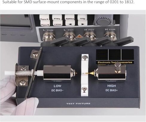 Adjustable Digital Bridge Test Fixture, LCR/RCL Meter Test Fixture, Frequency Range DC-30MHz, High Precision, Multi-Meter for 0201-1812 SMD Component, Benchtop LCR Meters in Saudi Arabia