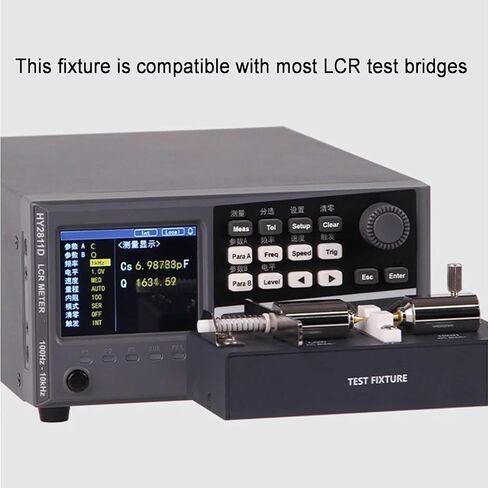LCR/RCL Meter Test Fixture, Adjustable Digital Bridge Test Fixture, Frequency Range DC-30MHz, High Precision, for SMT/SMD Components Tester Multi-Meter in Saudi Arabia