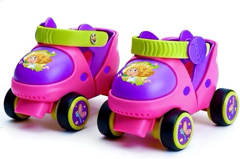 Kids Adjustable Roller Skates Toddlers Skates for Girls and Boys Age 2-6 Years Old Children's Quad Roller Skates for Beginners Baby in Saudi Arabia