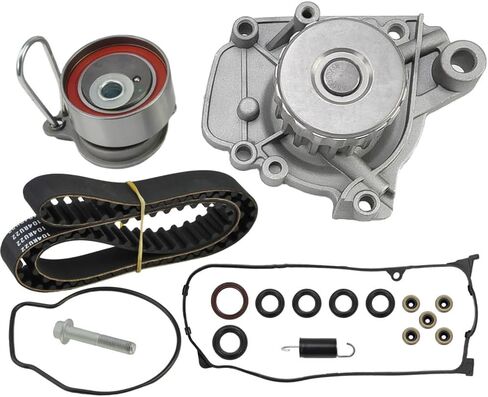 طقم حزام توقيت المحرك TCK312 مع مضخة مياه، متوافق مع 2001-2005 Honda Civic DX EX HX LX GX 1.7L L4 SOHC محرك مطحون بشكل طبيعي، يناسب نماذج كوبيه وسيدان يستبدل # TB312K1 95312K1 in Saudi Arabia