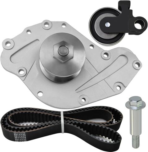 TBK295L Engine Timing Belt Kit with Water Pump Compatible with 2005-2010 Chrysler 300 Town & Country Dodge Charger Challenger Grand Caravan Volkswagen Routan 3.5L 4.0L V6 Replaces TS26295A in Saudi Arabia