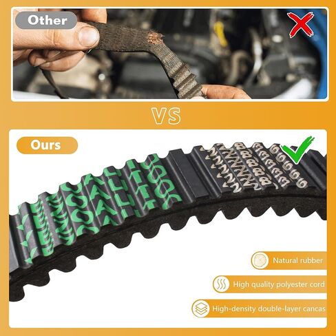 حزام محرك CVT لـ Can-Am Renegade 500 570 650 800 850 1000 2007-2025/أوتلاندر ماكس 450 500 570 650 800 850 1000 2007-2025/القائد 800 1000 2011-2025 استبدال OE # 422280366 422280360 in Kuwait