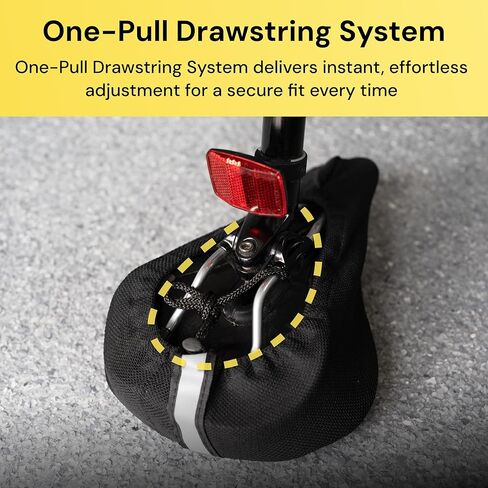 BraceUP Gel Bike Seat Cover for Women & Men, Padded Bicycle Seat Cushion with Extra Thick Silicone Sponge, Anti-Slip Design, for Stationary, Spin, and Indoor Cycling Bikes in Kuwait