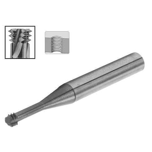 Milling Cutter 3 - Flute Metric 60° Tungsten Steel Thread Engraving Tool M5x0.8xD6x50 - Durable Tungsten Steel, Precision Thread Engraving, Ideal for Industrial and Mechanical Us in Saudi Arabia