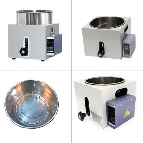 3L Lab Digital Water Bath, Stainless Steel Constant Temperature Oil Bath, Heating Device for Chemistry, Pharmaceuticals, Engineering - 2/3/5L Options Available in Kuwait