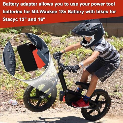 for Stacyc 12" and 16" for De.Walt 20v Battery Adapter | Double The Battery Life in Saudi Arabia