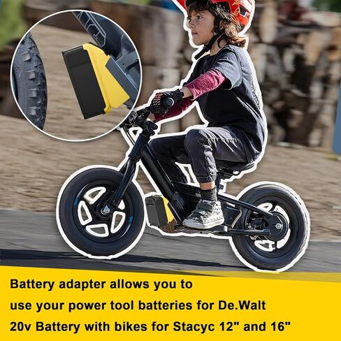 for Stacyc 12" and 16" for De.Walt 20v Battery Adapter, Double The Battery Life in Kuwait