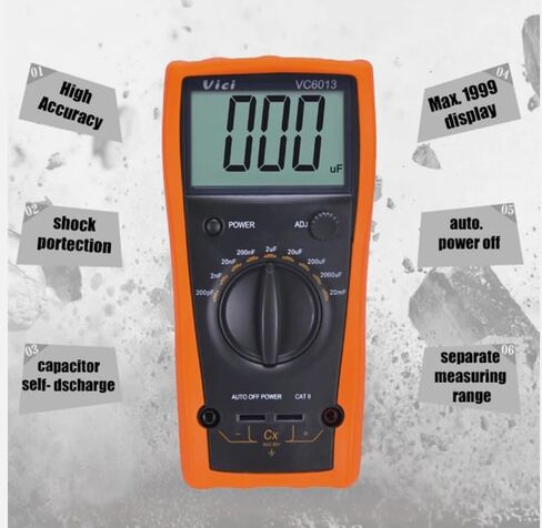 VICI 1999 شاشة LCD كبيرة VC6013 3 1/2 وظيفة حماية السعة الرقمية in Kuwait