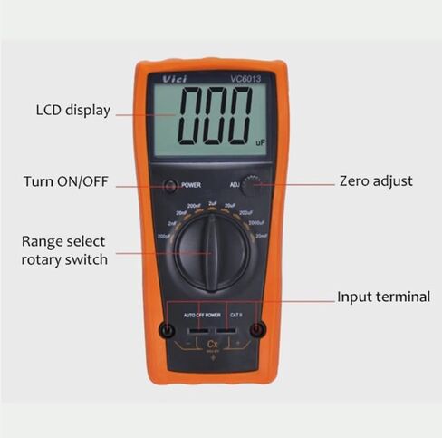 VICI 1999 شاشة LCD كبيرة VC6013 3 1/2 وظيفة حماية السعة الرقمية in Kuwait
