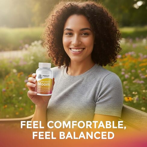 Balance Bloom Probiotics - 6 Strains Daily Synbiotic Supplement, Supports Digestive & Immune function, 750 Million CFU per Serving, Prebiotics (FOS & XOS), Gut-Brain Health, Shelf-stable, 120 Capsules in Saudi Arabia