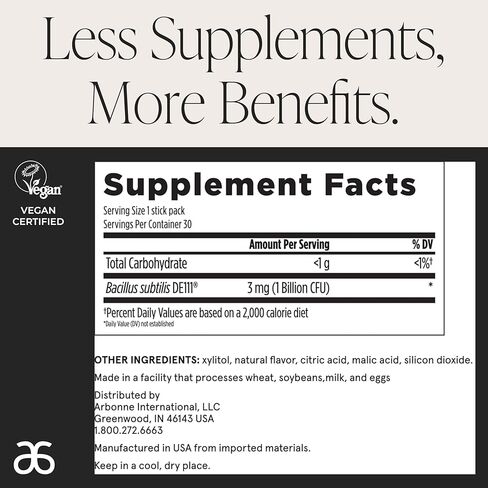 Arbonne BioticSticks Fast Melt Probiotic for Gut Health – Probiotics for Women, Men, and Kids – Gut Health Supplement – Vegan, Gluten-Free, Non-GMO – Mixed Berry Flavor – 30 Stick Packs in Saudi Arabia