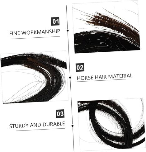 Bundles of Horse Hair for Bow Replacement Suitable for Students Beginners for Home Practice Rooms for Repairing Bows in Saudi Arabia