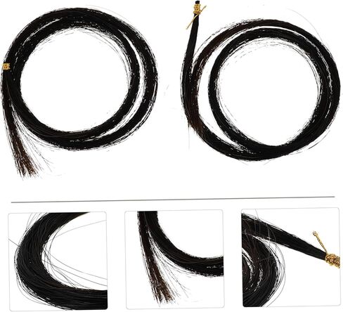 Hemoton 2pcs Bundles of Bow Hair Durable High- Horse Hair for String Instrument Bow Repairs for Musicians and Instrument Makers in Saudi Arabia