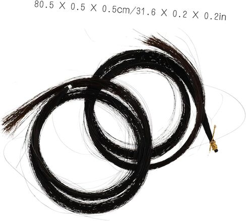 Hemoton 2pcs Bundles of Bow Hair Durable High- Horse Hair for String Instrument Bow Repairs for Musicians and Instrument Makers in Saudi Arabia
