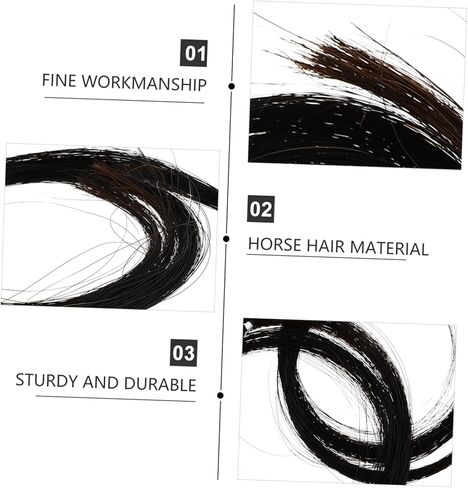 Generic 2pcs Bundles Hair for Bow Replacement for Your Accessories for Musicians and Music Lovers in Saudi Arabia