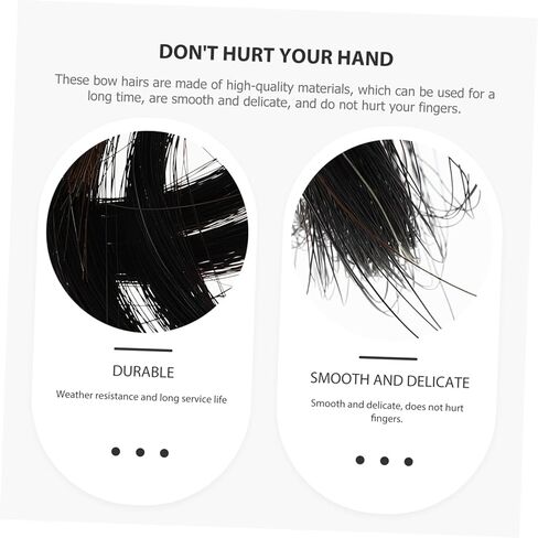 Generic 2pcs Bundles Hair for Bow Replacement for Your Accessories for Musicians and Music Lovers in Saudi Arabia