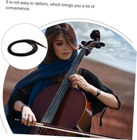2pcs Bundles of Professional Bow Hair for Instrument Repair Mongolian Horse Hair for Enhanced Grip and Expressive Tone Accessory for Supplies in Saudi Arabia