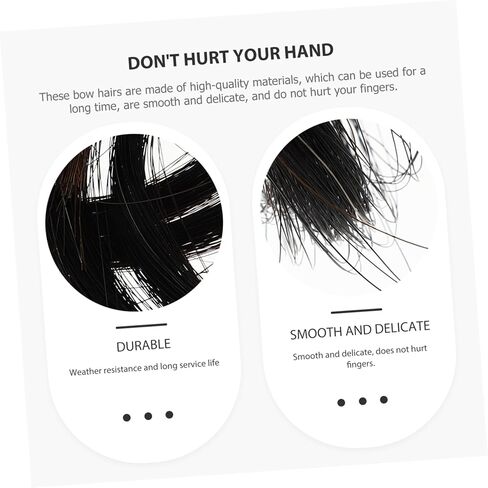 2pcs Bundles of Professional Bow Hair for Instrument Repair Mongolian Horse Hair for Enhanced Grip and Expressive Tone Accessory for Supplies in Saudi Arabia