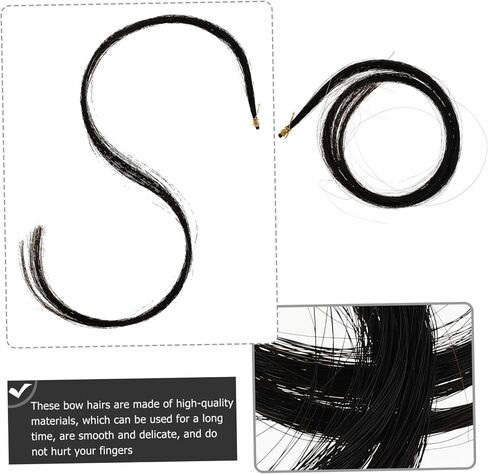 2pcs Bundles of Professional Bow Hair for Instrument Repair Mongolian Horse Hair for Enhanced Grip and Expressive Tone Accessory for Supplies in Saudi Arabia