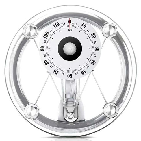 Mechanical Scale, Professional Analogue Bathroom Scales, Weighing Range: 264 Lbs/120KG, 155mm Large Dial, Round Tempered Glass, for Home Bathroom, Hospital, Gym(Square) in Saudi Arabia