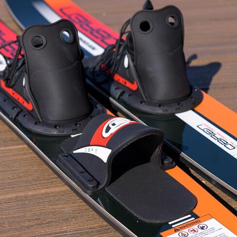 O’Brien Performer 68″ Combo Waterskis – Adult Slalom & Combo Water Skis with Z8 Lace-Up Adjustable Bindings, Dual Tunnel Stability, Nylon Fins in Saudi Arabia