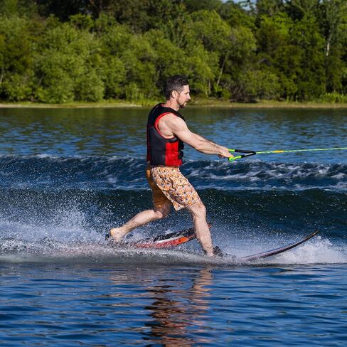 O’Brien Performer 68″ Combo Waterskis – Adult Slalom & Combo Water Skis with Z8 Lace-Up Adjustable Bindings, Dual Tunnel Stability, Nylon Fins in Saudi Arabia