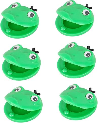 6Pcs Frog Castanets Musical Instruments Finger Percussion for Kids Adults Classroom Music in Saudi Arabia