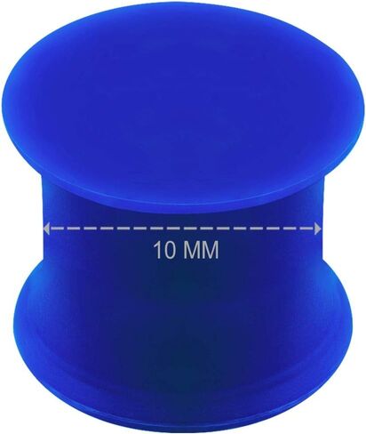 BanaVega 2PCS Silicone Dark Blue 5/8 inch Double Flared Saddle Cute Ear Stretcher Gauge Plug Lobe Earring Piercing Jewelry 2711 in Kuwait