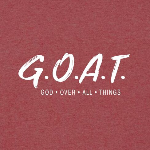 Wild Bobby GOAT God Over All Things Inspirational/Christian Unisex Graphic Hoodie Sweatshirt in Saudi Arabia